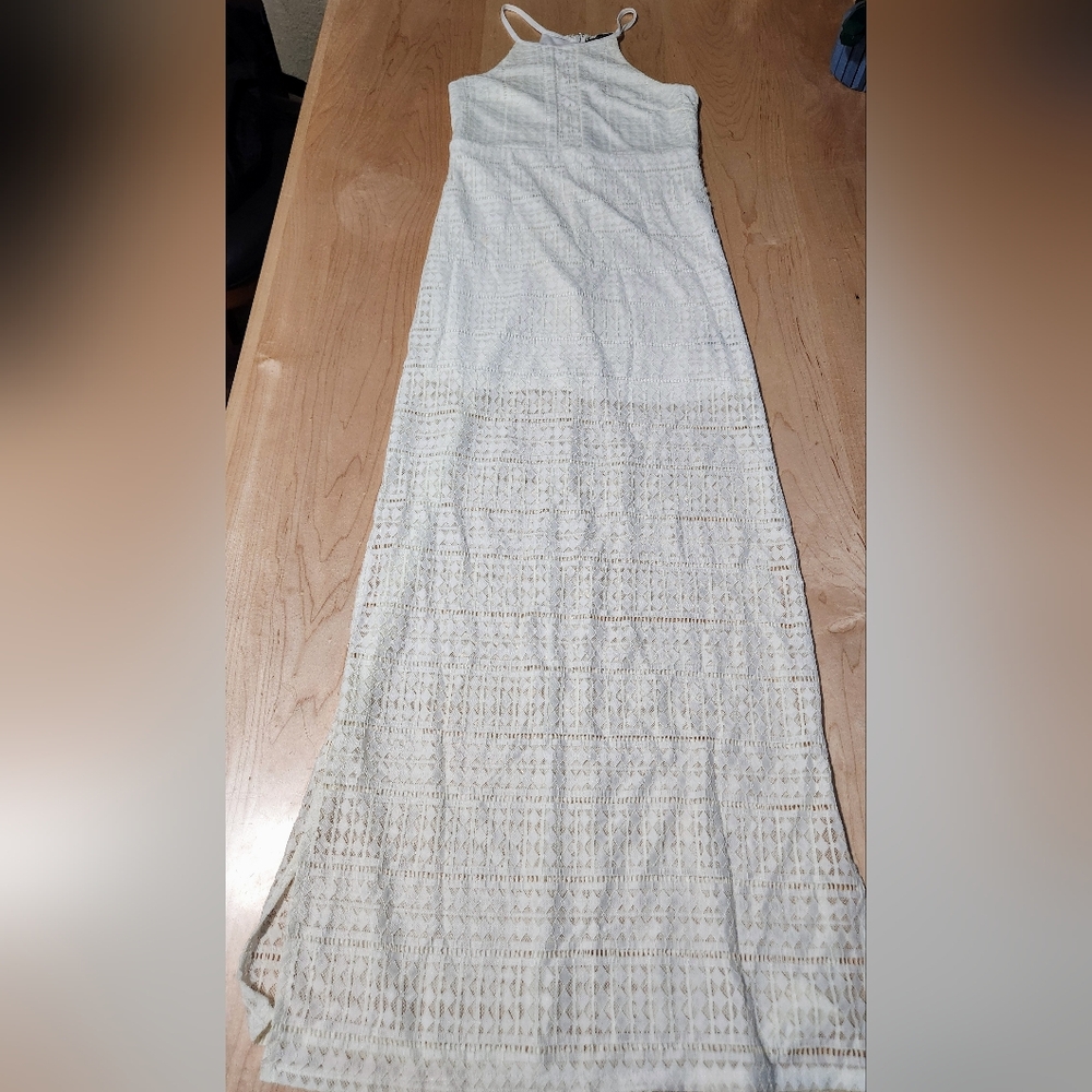 ShineStar White Lace Dress